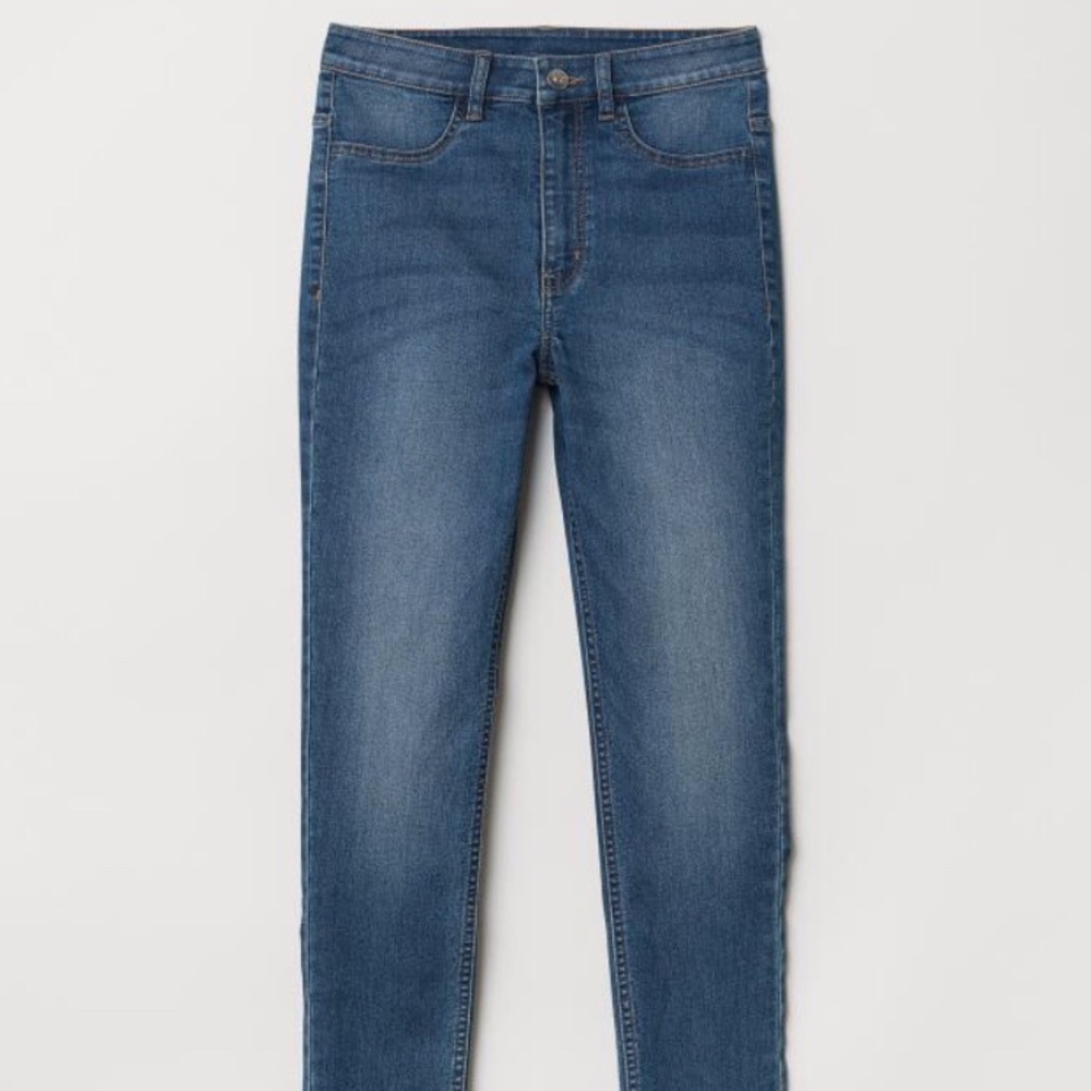 High waist skinny jeans